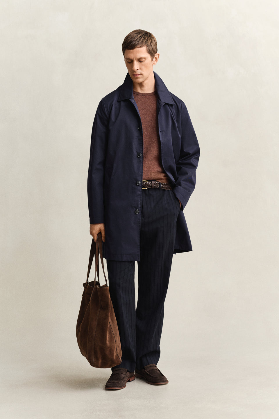 Cotton Blend Car Coat