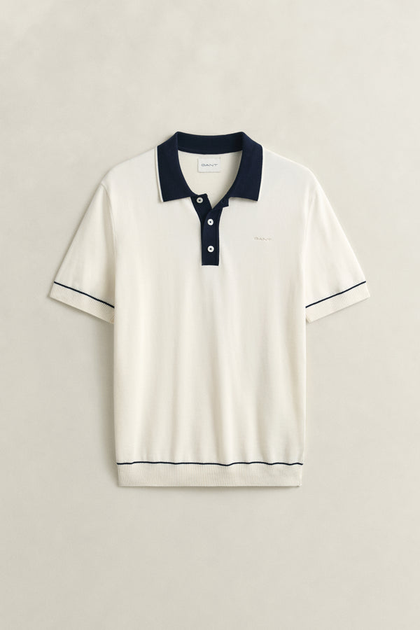 Cotton Modal Polo Sweater