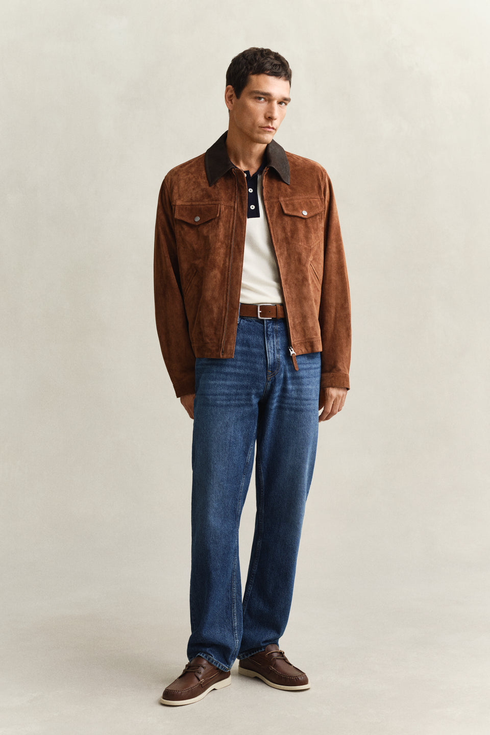 Cotton Modal Polo Sweater