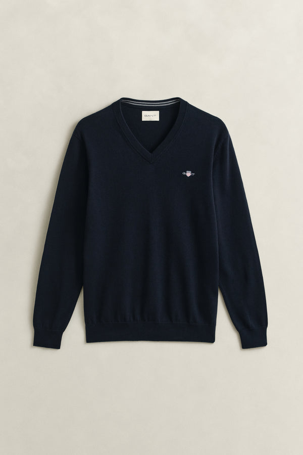 Classic Cotton V-Neck Sweater