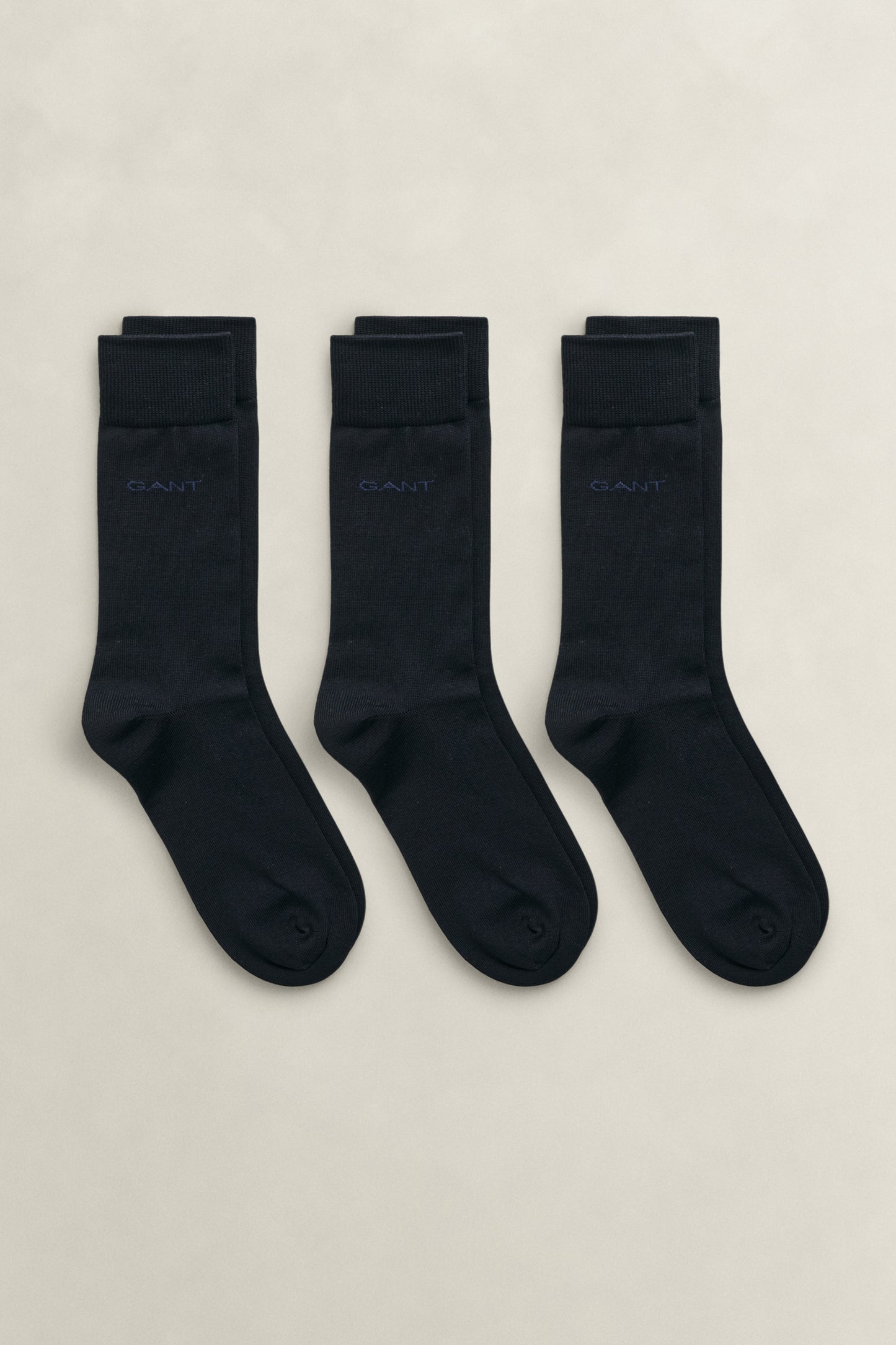 MARINE, 3-Pack Mercerized Cotton Socks BY GANT AU.