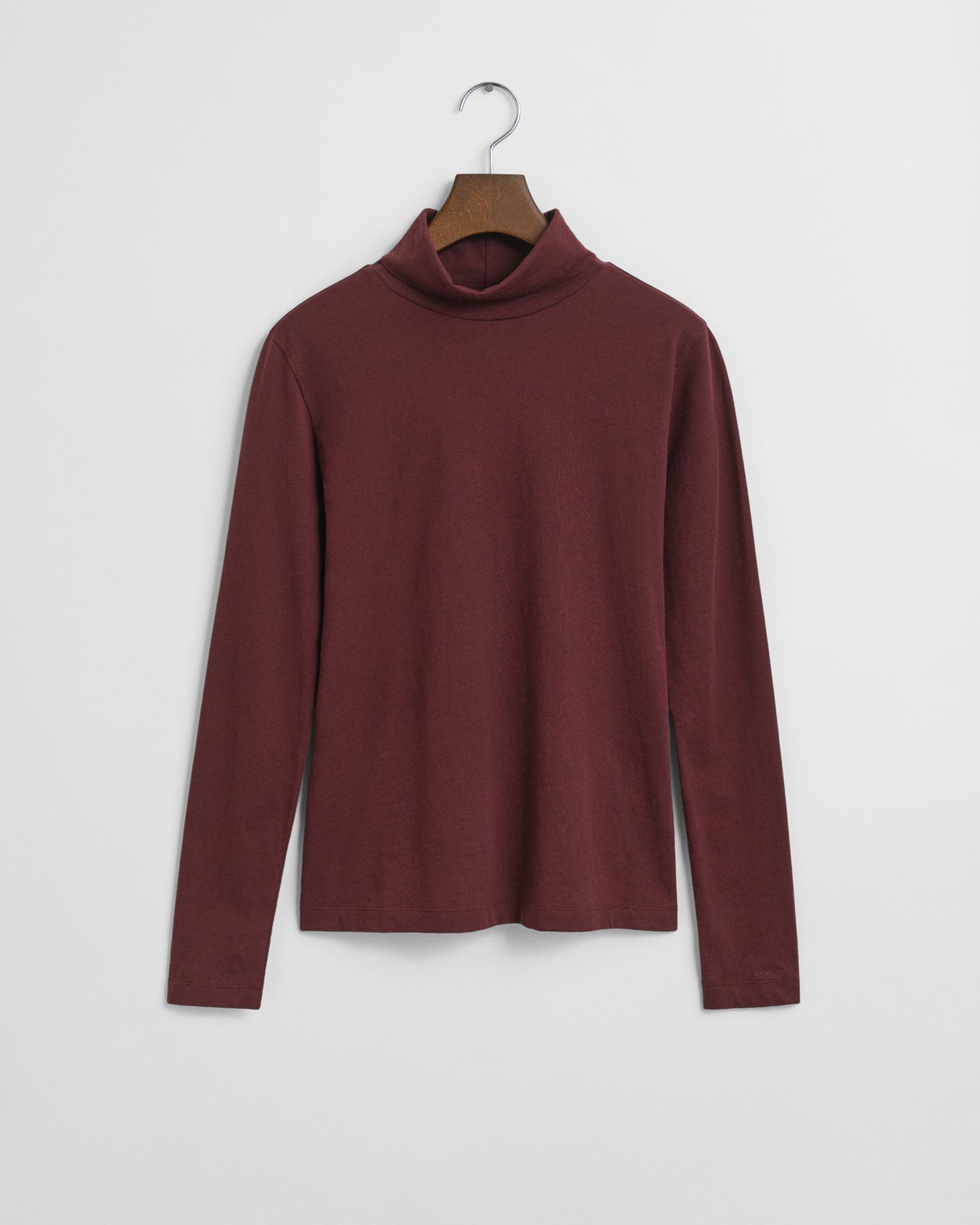 Lightweight Cotton Turtleneck Top