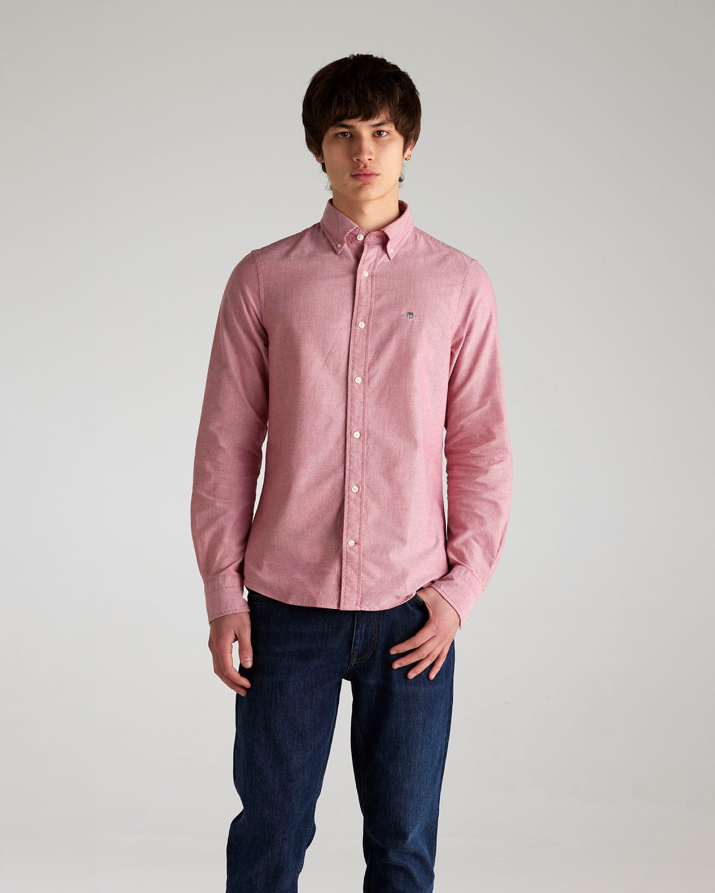RUBY RED, Slim Fit Classic Oxford Shirt BY GANT AU.