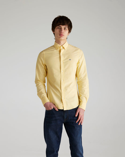 BANANA YELLOW, Slim Fit Classic Oxford Shirt BY GANT AU.