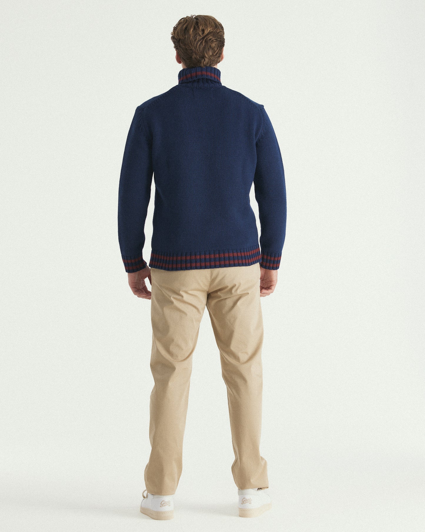 Shield Graphic Roll Neck Sweater