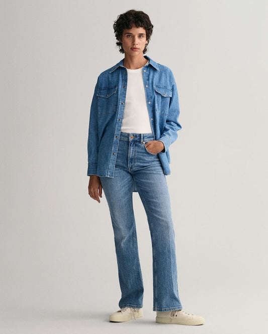 WHITE, HIGH NECK RIB TANK TOP BY GANT AU.