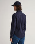 EVENING BLUE, REGULAR BROADCLOTH SHIRT, BACK-VIEW BY GANT AU.