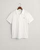 WHITE, REG SHIELD SS PIQUE POLO, FLAT-LAY BY GANT AU.