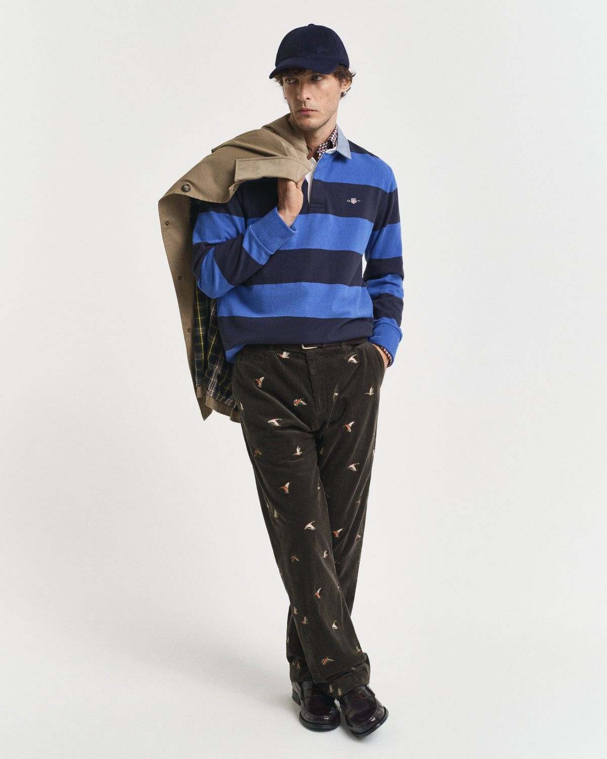 Striped Chambray Heavy Rugger