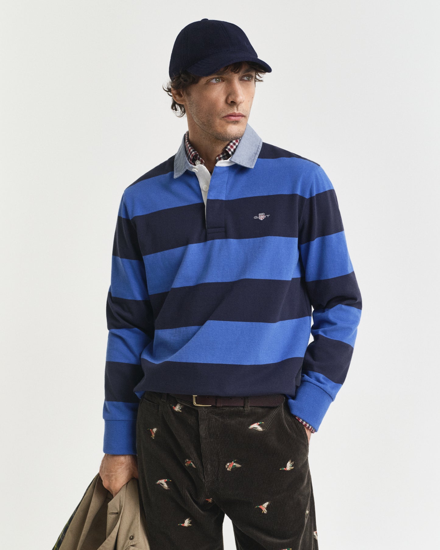Striped Chambray Heavy Rugger