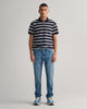 MID BLUE WORN IN, SLIM GANT JEANS, FRONT-VIEW BY GANT AU.