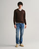 MID BLUE VINTAGE, SLIM GANT JEANS, FRONT-VIEW BY GANT AU.