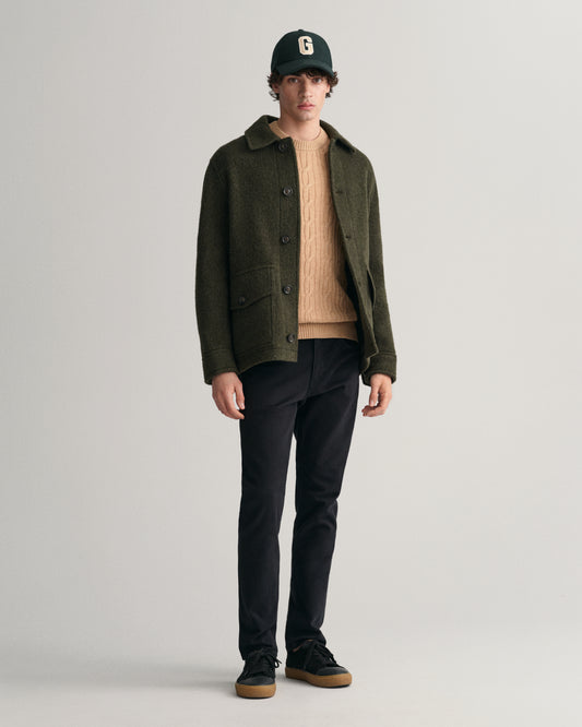 BLACK, SLIM SOFT TWILL JEANS BY GANT AU.