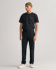 BLACK, SLIM TWILL CHINOS BY GANT AU.