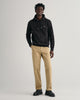 DARK KHAKI, REGULAR TWILL CHINOS, FRONT-VIEW BY GANT AU.