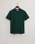 TARTAN GREEN, REG SHIELD SS T-SHIRT, FLAT-LAY BY GANT AU.