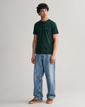 TARTAN GREEN, REG SHIELD SS T-SHIRT BY GANT AU.
