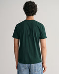 TARTAN GREEN, REG SHIELD SS T-SHIRT, BACK-VIEW BY GANT AU.