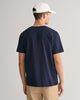 EVENING BLUE, REG SHIELD SS T-SHIRT, BACK-VIEW BY GANT AU.