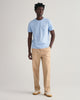 CAPRI BLUE, REG SHIELD SS T-SHIRT BY GANT AU.