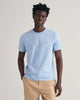 CAPRI BLUE, REG SHIELD SS T-SHIRT, FRONT-VIEW BY GANT AU.