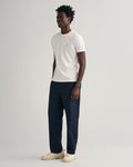 WHITE, SLIM SHIELD SS T-SHIRT BY GANT AU.