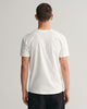 WHITE, SLIM SHIELD V-NECK T-SHIRT, BACK-VIEW BY GANT AU.