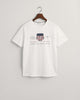 WHITE, REG ARCHIVE SHIELD SS T-SHIRT, FLAT-LAY BY GANT AU.