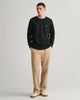 BLACK, REG SHIELD C-NECK SWEAT BY GANT AU.