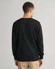 BLACK, REG SHIELD C-NECK SWEAT, BACK-VIEW BY GANT AU.