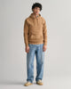 WARM KHAKI, REG SHIELD HOODIE BY GANT AU.