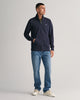 EVENING BLUE, REG SHIELD FULL ZIP SWEAT BY GANT AU.