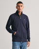 EVENING BLUE, REG SHIELD FULL ZIP SWEAT, FRONT-VIEW BY GANT AU.