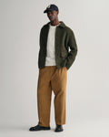 EGGSHELL, REG TONAL SHIELD C-NECK SWEAT BY GANT AU.