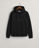 BLACK, REG TONAL SHIELD HOODIE, FLAT-LAY BY GANT AU.