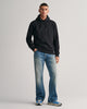 BLACK, REG TONAL SHIELD HOODIE BY GANT AU.