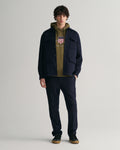 JUNIPER GREEN, REG ARCHIVE SHIELD HOODIE BY GANT AU.
