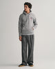 GREY MELANGE, REG MEDIUM ARCHIVE SHIELD HOODIE BY GANT AU.