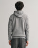 GREY MELANGE, REG MEDIUM ARCHIVE SHIELD HOODIE, BACK-VIEW BY GANT AU.