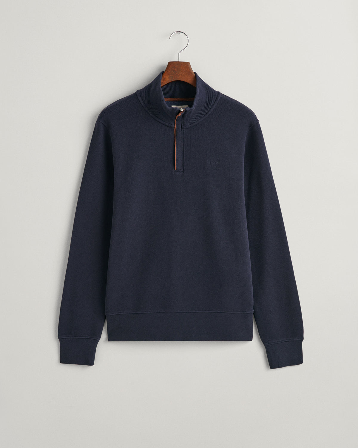 EVENING BLUE, SACKER RIB HALF ZIP, FLAT-LAY BY GANT AU.