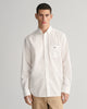 WHITE, REG POPLIN SHIRT, FRONT-VIEW BY GANT AU.