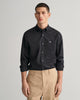 BLACK, SLIM POPLIN SHIRT, FRONT-VIEW BY GANT AU.