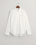 WHITE, SLIM POPLIN SHIRT, FLAT-LAY BY GANT AU.