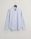 LIGHT BLUE, SLIM POPLIN SHIRT, FLAT-LAY BY GANT AU.