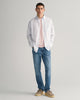 LIGHT BLUE, REG POPLIN STRIPE SHIRT BY GANT AU.