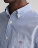 COLLEGE BLUE, REG POPLIN BANKER SHIRT, CLOSE-UP BY GANT AU.