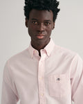 LIGHT PINK, REG OXFORD SHIRT, CLOSE-UP BY GANT AU.
