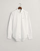 WHITE, SLIM OXFORD SHIRT, FLAT-LAY BY GANT AU.