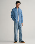 SEMI LIGHT BLUE, REG INDIGO BD BY GANT AU.