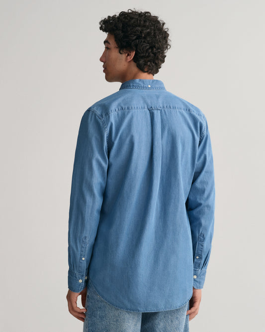 SEMI LIGHT BLUE, REG INDIGO BD, BACK-VIEW BY GANT AU.